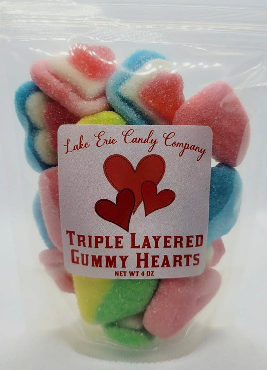 Triple Layered Gummy Hearts