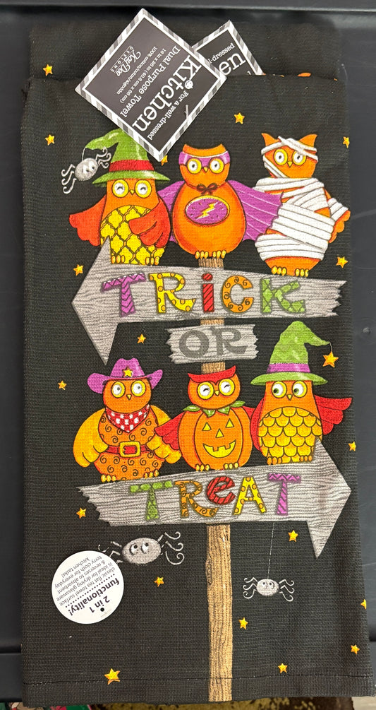 Updated- Trick or Treat Kitchen Towel- $6 or 10/$50 (Mix & Match)