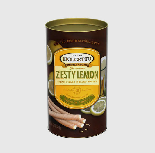 Dolcetto Zesty Lemon Wafer Rolls- 12 oz.