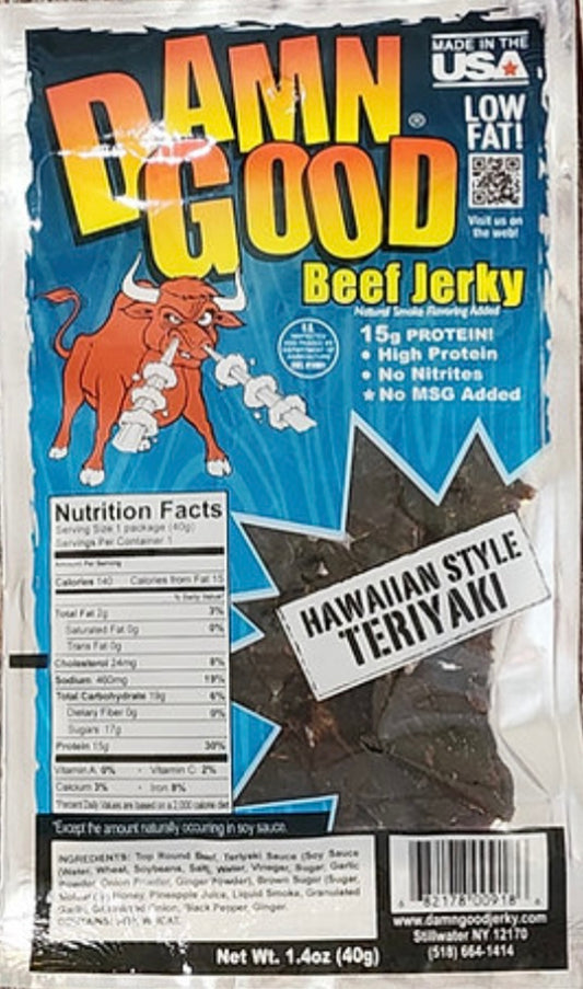1.4 oz. Hawaiian Teriyaki Beef Jerky