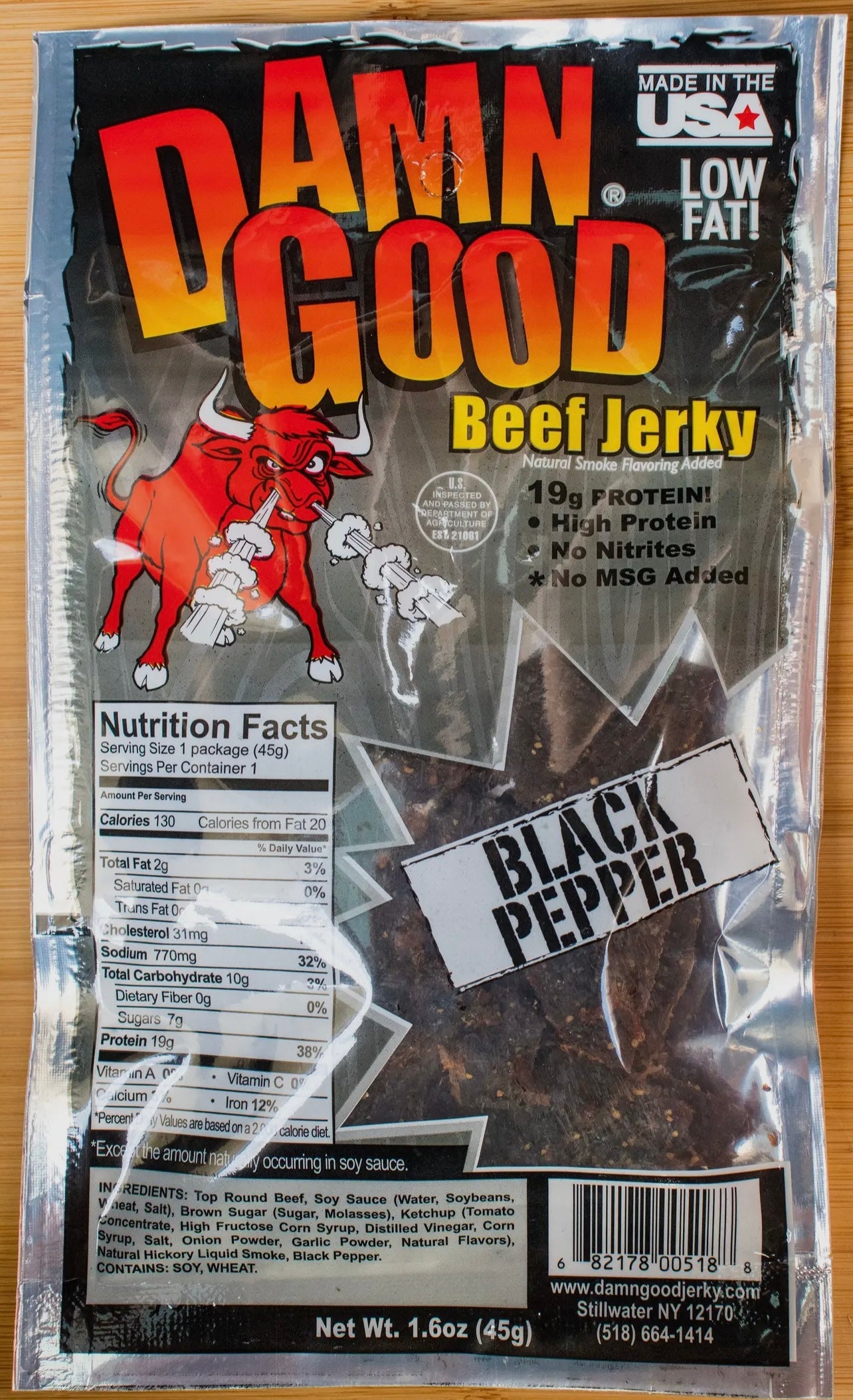 Damn Good Beef Jerky- Black Pepper