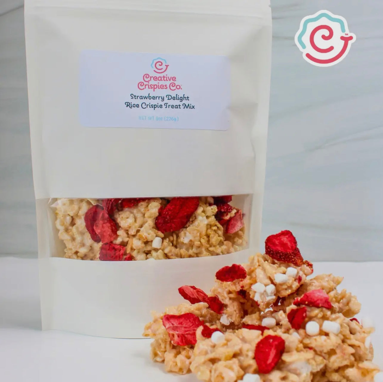 Strawberry Delight Rice Crispie Clusters