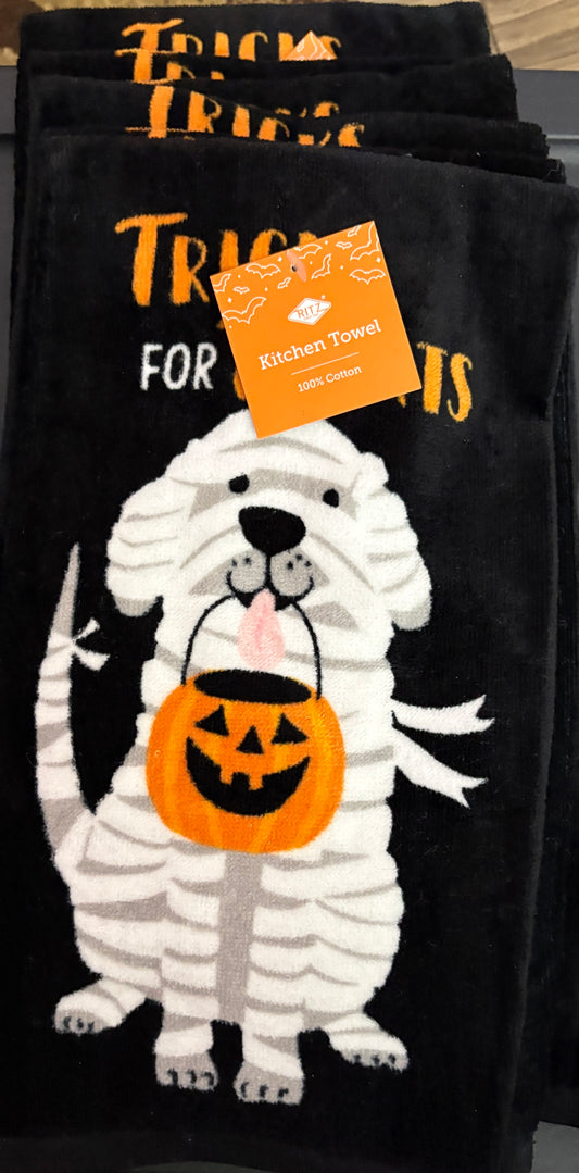 Updated- Mummy Dog Kitchen Towel- $6 or 10/$50 (Mix & Match)