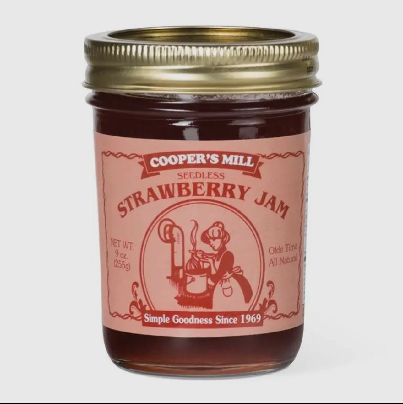 Cooper’s Mill- Strawberry(seedless) Jam (1/2 pint)