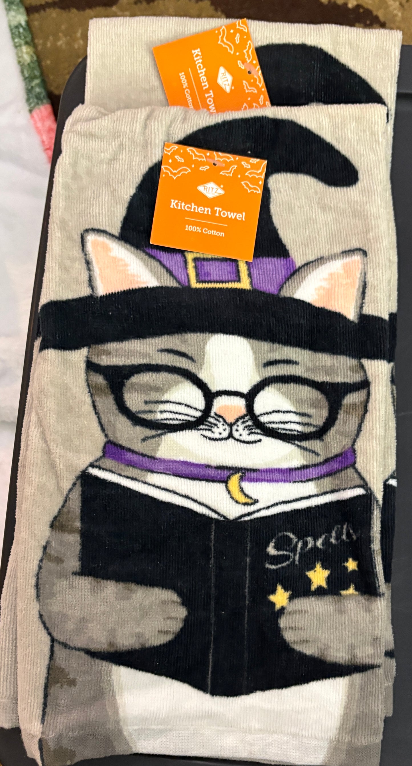 Updated- Witch Cat Kitchen Towel- $6 or 10/$50 (Mix & Match)