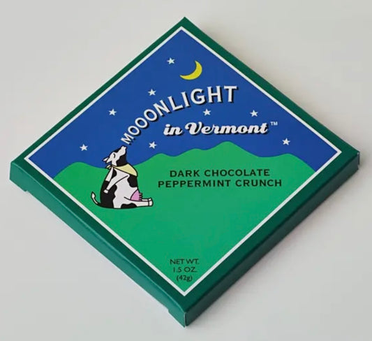 Mooonlight in Vermont Dark Chocolate Peppermint Crunch- Gluten Free