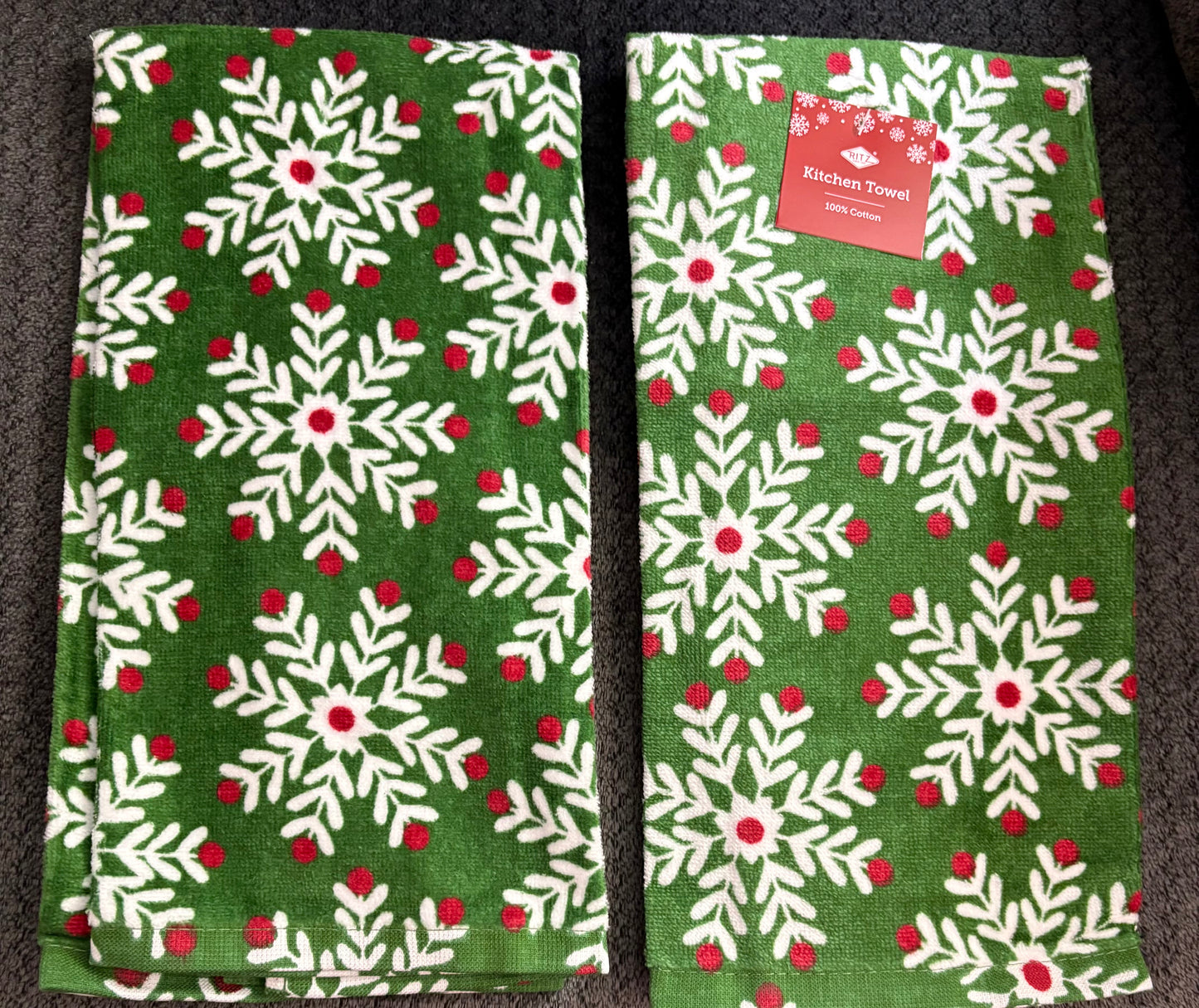 Snowflake Kitchen Towel- $10 or 3/$25 (mix and match)