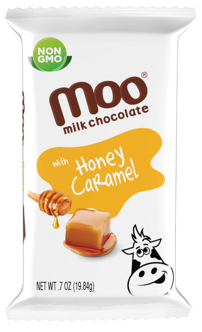 Natural Honey Caramel & Milk Chocolate Mini Bars, 0.7 oz