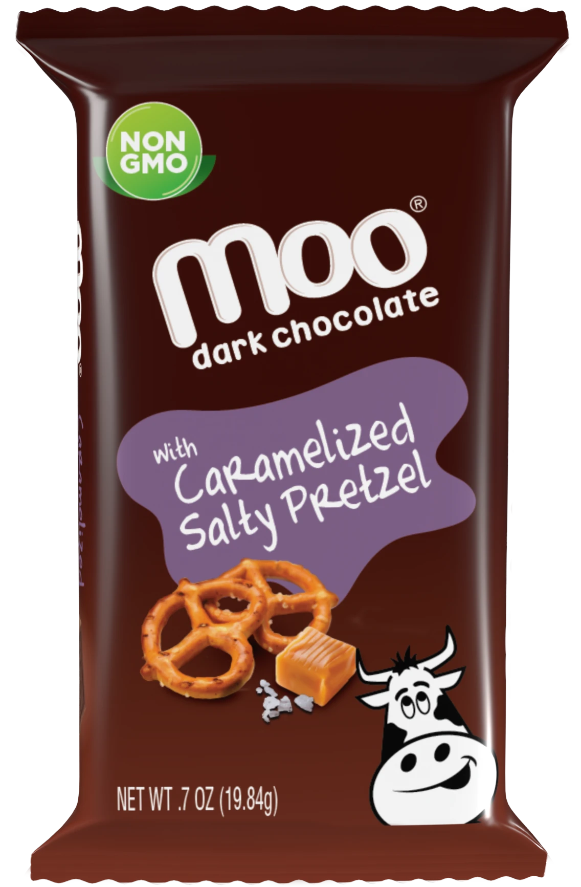 Natural Dark Chocolate Caramelized Salty Pretzel Mini Bars, 0.7 oz