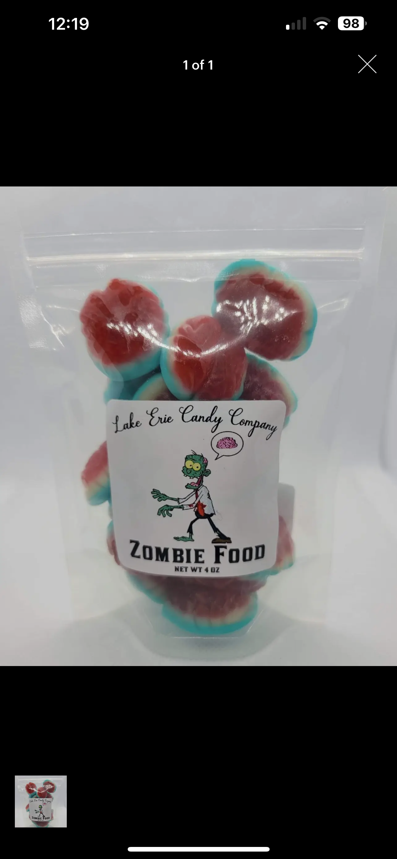 Zombie Food gummies