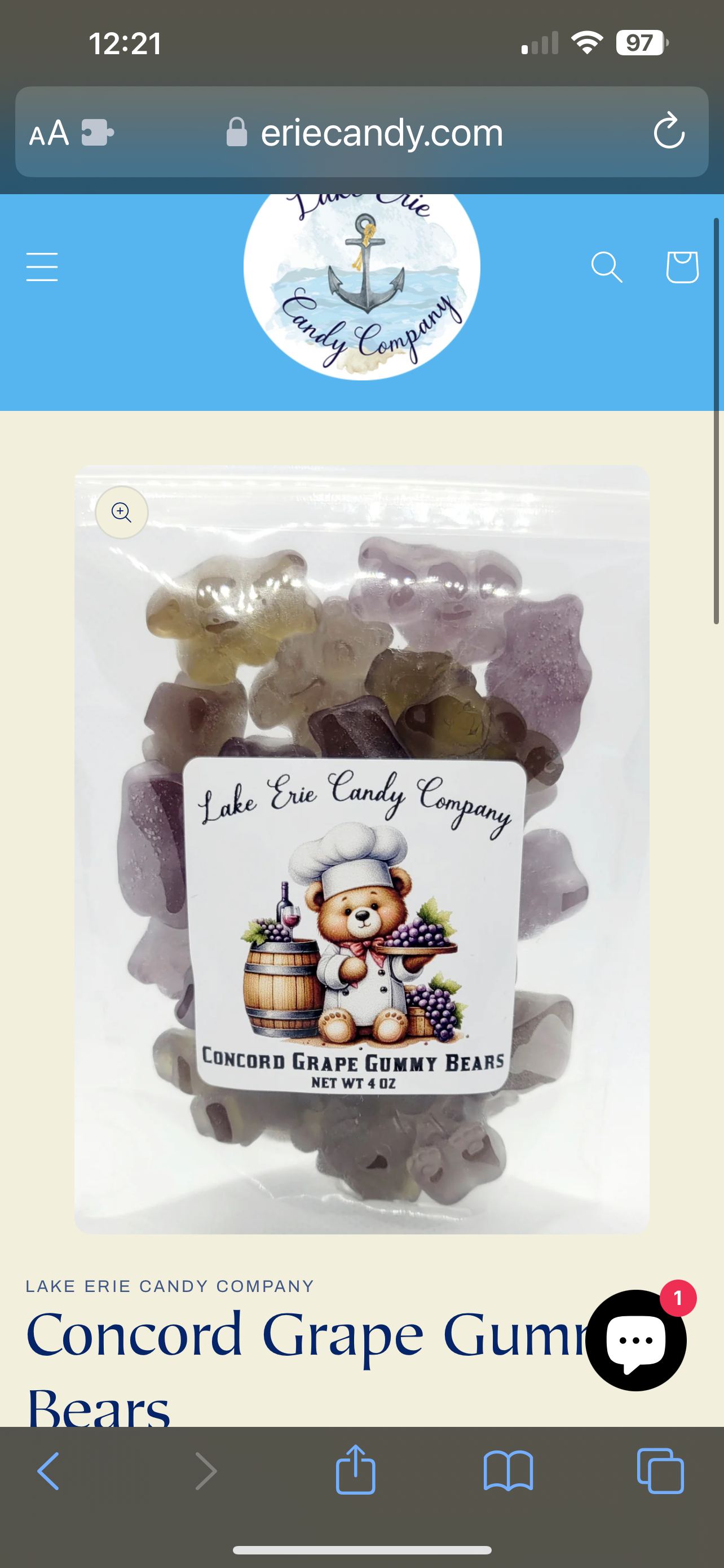 Concord Grape Gummy Bears