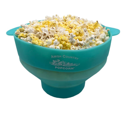 Silicone Microwave Popper: Blue