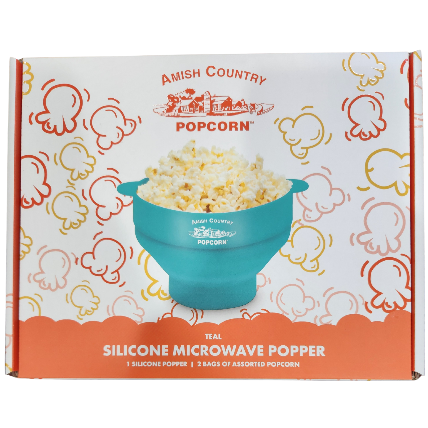 Silicone Microwave Popper: Blue