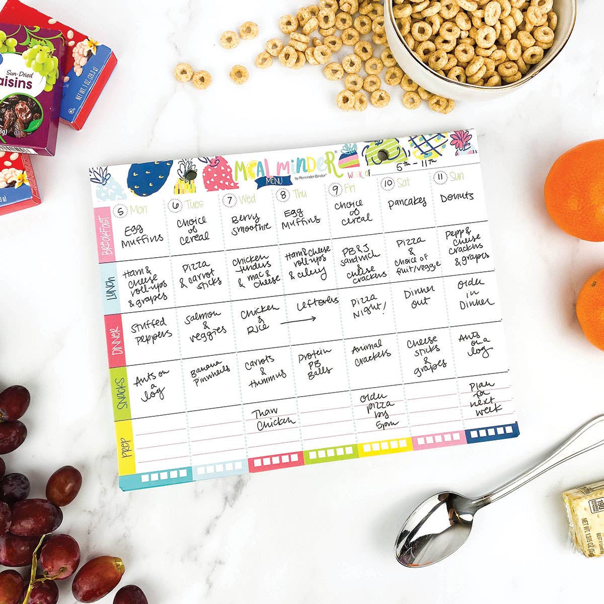 52-Week Meal Minder® Weekly Menu Planner Pad |