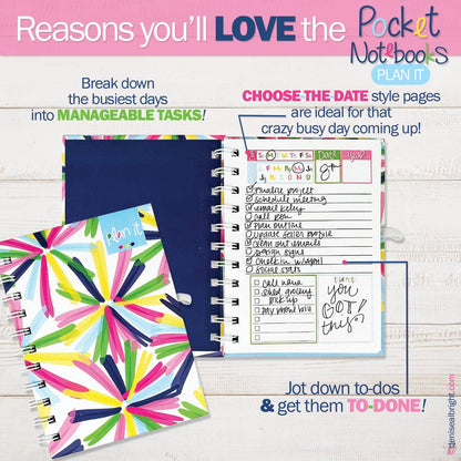 Pocket Notebooks | List, Plan, Doodle | Plan It - Poppin' Pinwheels