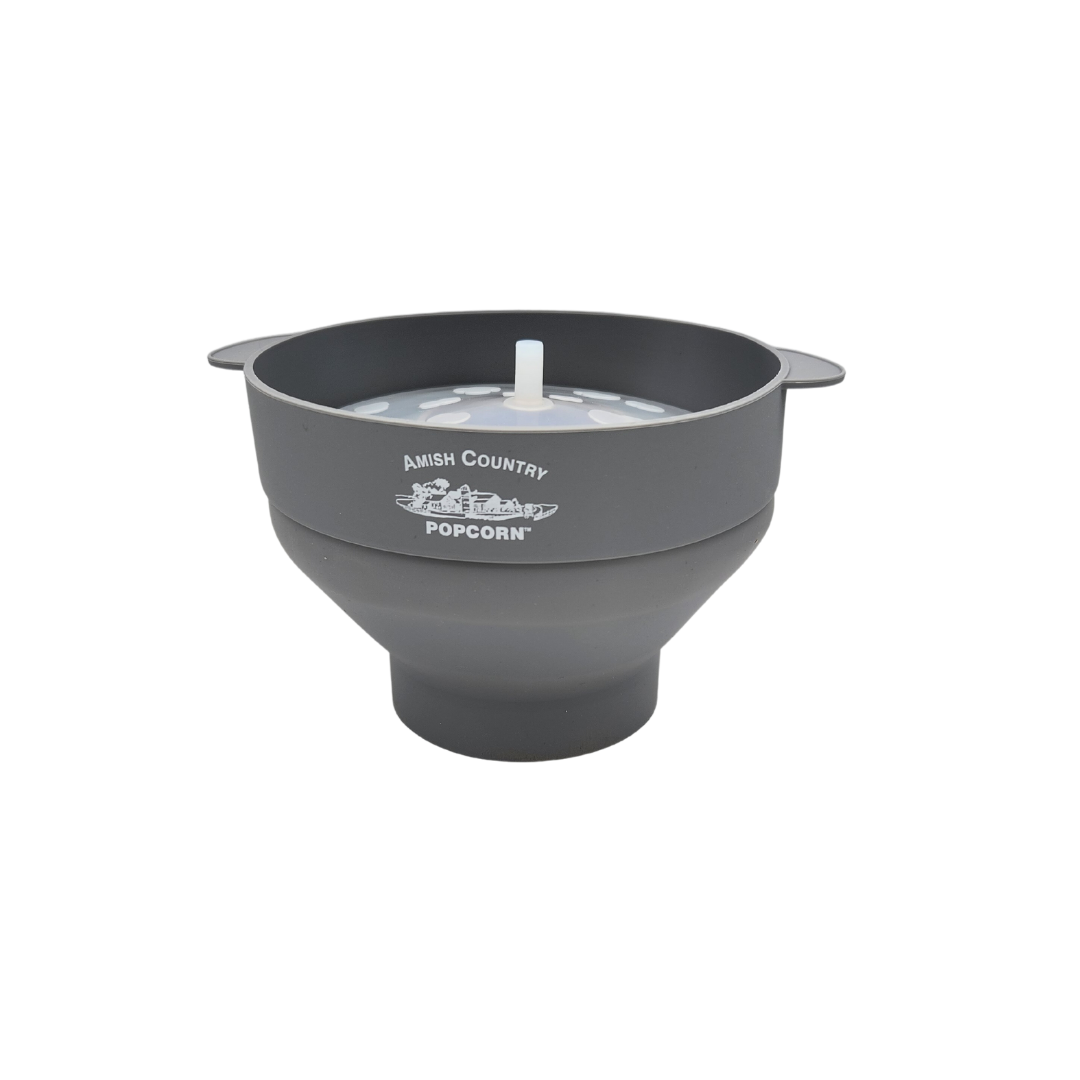 Silicone Microwave Popper: Blue