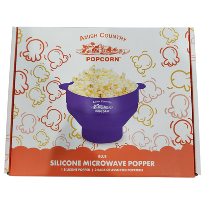 Silicone Microwave Popper: Purple