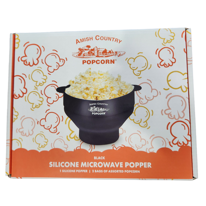 Silicone Microwave Popper: Blue