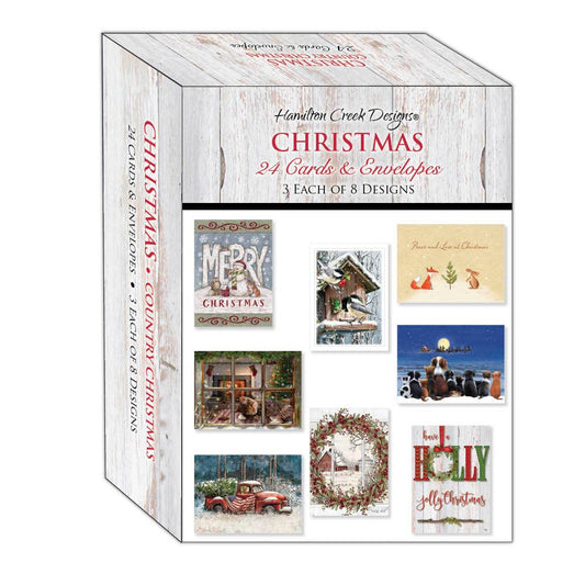 Country Christmas - Large Boxed Christmas Card Assortment