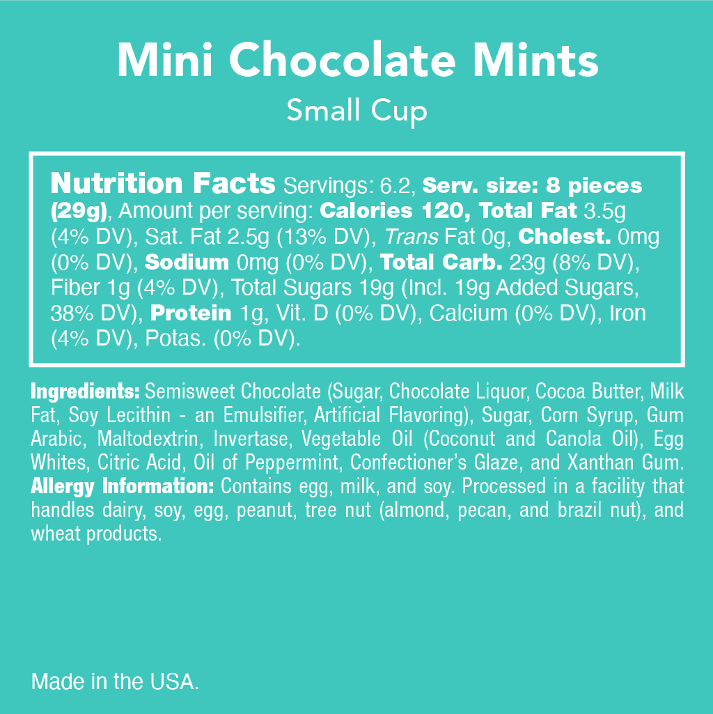 Mini Mint Chocolate Candies