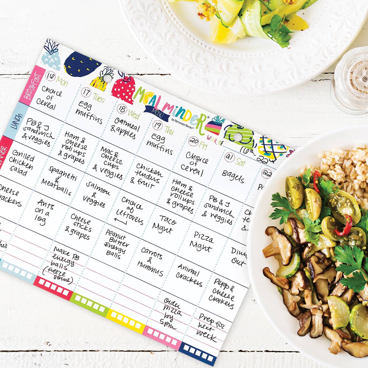 52-Week Meal Minder® Weekly Menu Planner Pad |