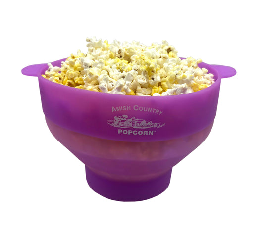 Silicone Microwave Popper: Purple